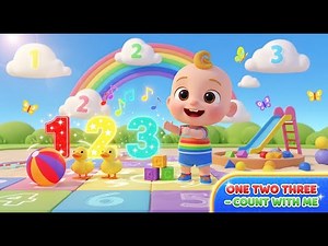 One Two Three – Count with Me | Fun Counting Song for Kids | Nursery Rhyme Numbers