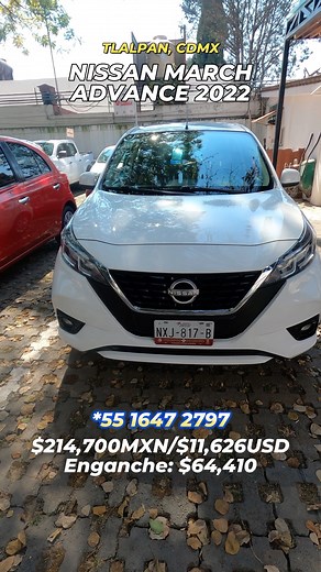 NISSAN MARCH ADVANCE 2022, de contado a tratar o te lo puedes llevar desde el 30% de enganche, #nissan #march #vseccion | V Sección