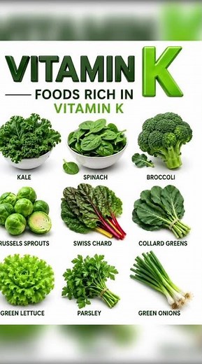 Vitamin K Foods 🥬 Best Sources, Amazing Benefits & Deficiency Signs! #Shorts