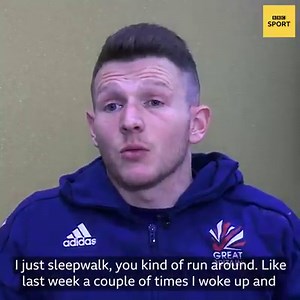 "Last week, I woke up a couple of times and I'm stood by my door. There's no reason..." GB hockey player Sam Ward lost sight in his left eye - and it's not been an easy ride since. | BBC Sport