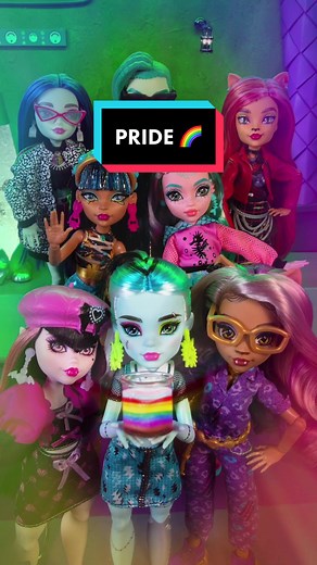 🌈 Love, acceptance, and individuality shine brightly at Monster High as we honor and celebrate Pride Month! In our hallways, all belong. 🏳️‍🌈 #MonsterHigh #Pride #PrideMonth