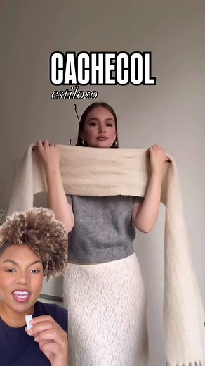 Cachecol estiloso. ✅ Use o seu cachecol de forma mais feminina estilosa e funcional 😍 Crédito: nadya.ilinceva #fashion #moda #beleza #dicascom.bia #fblifestyle #sp | Dicas com Bia