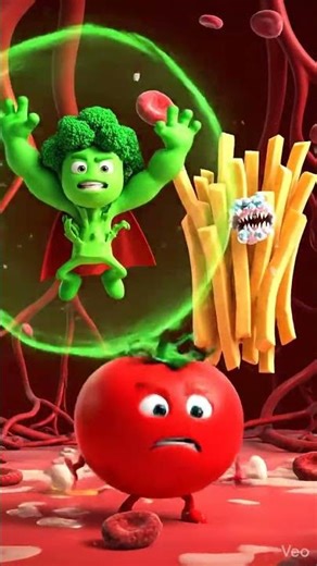 Kids Healthy Food Story 🍅 | Vegetable Superheroes AI Animation