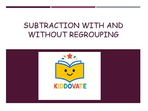 Subtraction With &Without Regrouping #maths #numbersystem#kidslearning#education#olympiad