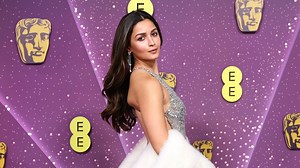 Alia Bhatt owns the BAFTA night in custom silver Gucci gown