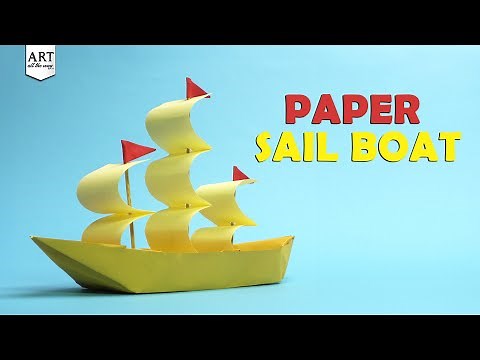 How to Make a Paper Sail Boat ⛵ | Easy Origami Boat Tutorial for Kids & Beginners