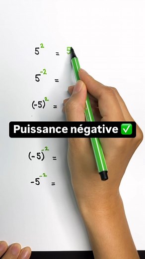 ✨Puissance Négative ✨ ——————————————— Si tu prépares ton Bac cette année, découvre les FICHES MAGIQUES sur campusxyz.fr/fiches 📚 tout le programme Bac de Maths en 20 fiches ✍️ des feuilles colorées et manuscrites ✨ à télécharger et imprimer en illimité sur campusxyz.fr/fiches | Campus xyz