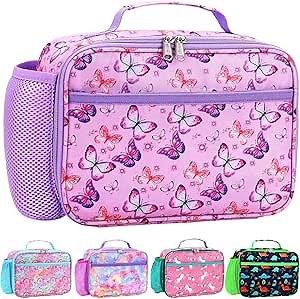RHCPFOVR Kids Lunch Bag - Insulated Lunch Box for Boys Girls,Washable Lunch Bag and Reusable Toddler Leak-proof Lunchbox for School and Daycare
