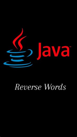 Saad | Java Logical Program – Reverse Words 🔄 String + Array concept 💡 Frequently asked in interviews 🚀 #Java #CoreJava #JavaLogic... | Instagram