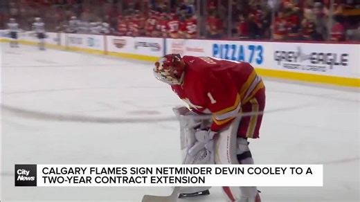 Calgary Flames sign netminder Devin Cooley to a two-year contract extension