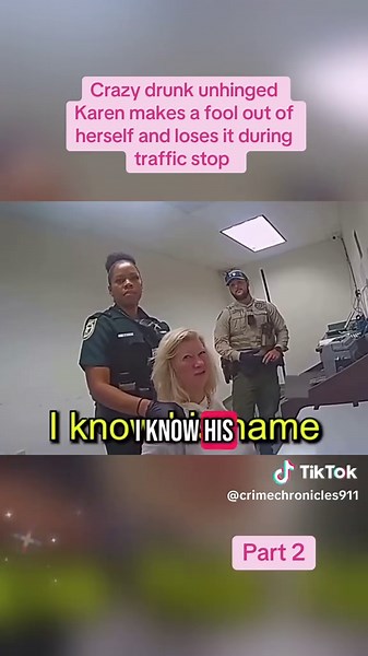 Crazy Drunk Karen's Wild Traffic Stop Encounter
