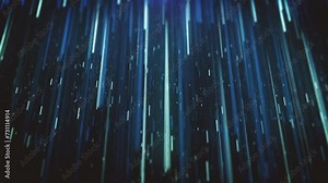 Data Streaming Background/ 4k animation of an abstract technology background of data lines streaming with depth of field