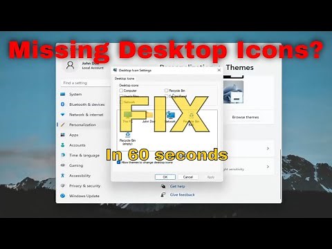 Desktop Icons Missing Windows 11 - How To Show Desktop Icons [QUICK FIX]