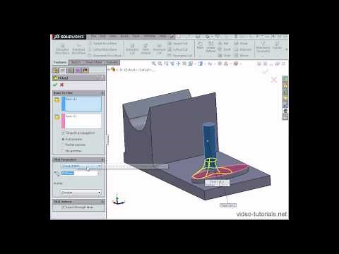 How to create a face fillet SOLIDWORKS Tutorials (Fundamentals)