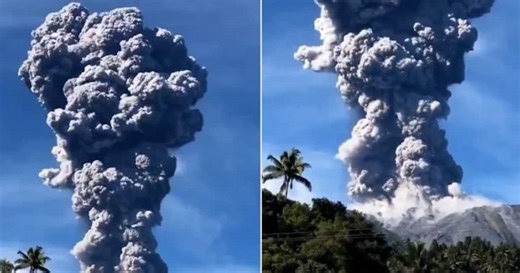 Mount Ibu's massive eruption in Indonesia sends ash plume soaring 5 km high; WATCH dramatic video