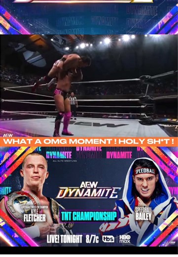 Kyle Fletcher and Speed Bailey put it all on the line #AEW #aewdynamite #wrestling #prowrestling #prowrestlingtiktok