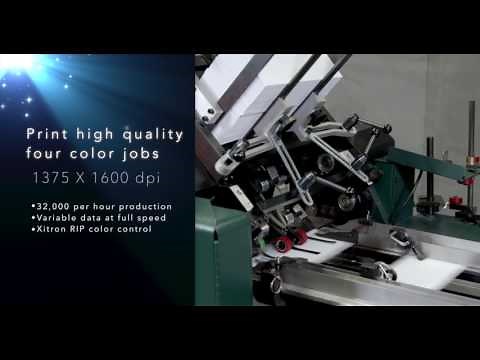 NEW W+D Halm i-Jet inkjet high-speed envelope overprint press