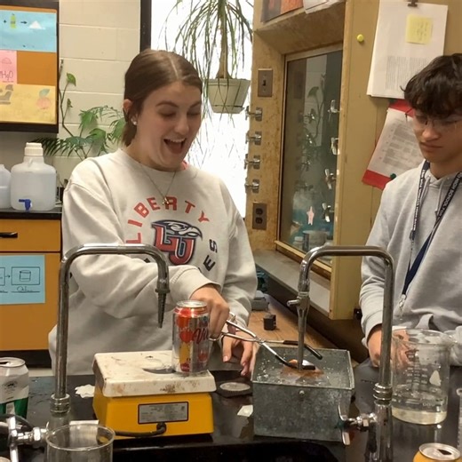 13 reactions | Chemistry students designed procedures to implode a soda can. Here is a video of the implosions! #mayolearnleadexcel | Mayo High School for Math, Science & Technology | Facebook
