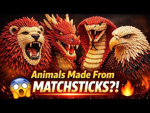 You Won’t Believe These Animals Are Matchsticks!