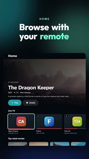 An IPTV player made for the couch #Shorts