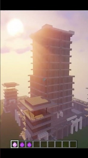 Cách Xây Tòa Tháp Lâu Đài Chỉ Vài Giây Trong Minecraft (Tower Castle Generator) #minecraft #shorts