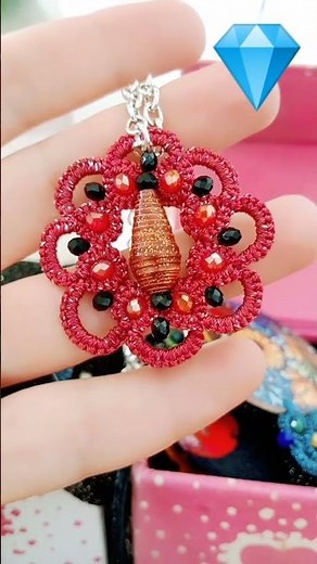 Perline di carta e chiacchierino 😉...gioielli chic 😃!!! Ciondoli e orecchini 🙃 Needle tatting