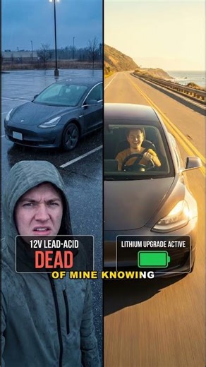 Tesla 12V Battery TEST Before It DIES! #shorts #tesla #diy