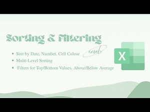 Sorting & Filtering in Excel