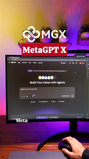 Alaa Alaff | Frontend Developer on Instagram: "Comment “APP” and I’ll send you the AI link. MetaGPT X is the best AI agent dev team, each member specializes in their own field. They turn your ideas into real projects, starting with Deep Research Mode, which performs a detailed analysis of your concept, and Race Mode, which enables multiple AI agents to work on your project in parallel. #MetaGPT #MGX#ai #aitool #webdevelopment"