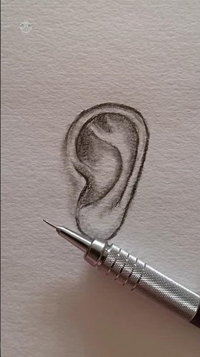 ear drawing tutorial #shorts #art #howtodraw #drawing #sketch
