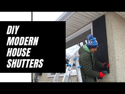 DIY modern exterior window shutters (The Partridge House Episode 7)