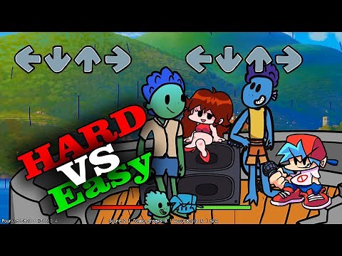 Luca in Friday Night Funkin Mode #3(Sea Monster LUCA VS Boyfriend) Hard mode vs Easy