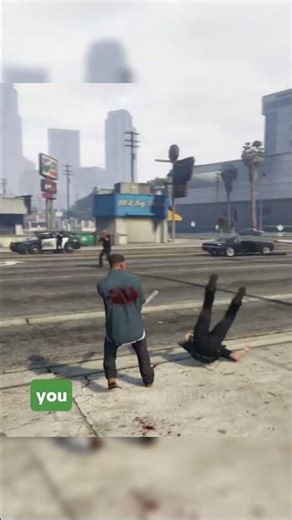 Smashing Cops with a Bat - GTA V