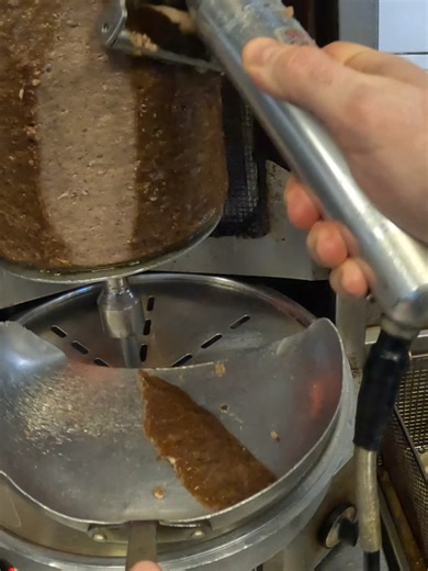 Slicing Gyro Meat: A POV Cooking Experience