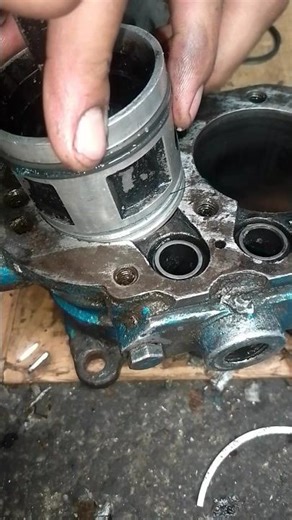 Piston Ring Check in Cylinder #automobile #shorts #engine