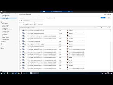 Find service accounts in active directory