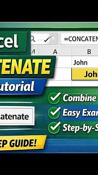 Excel CONCATENATE Formula Tutorial (Step-by-Step)