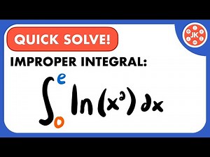 Improper Integral of ln(x²) from 0 to e | JK Math