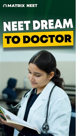 MATRIX on Instagram: "What every NEET aspirant imagines in class — Matrix transforms those dreams into doctors 🩺✨ (967+ Doctors from the 2024 & 25 batches!) . . . . #NEET2026 #MatrixNEET #DoctorDreams #MatrixSikar #Reels"