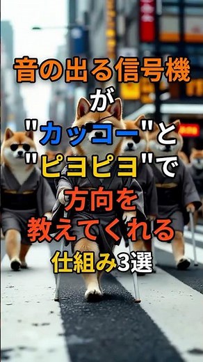 「音の出る信号機」が"カッコー"と"ピヨピヨ"で方向を教えてくれる仕組み3選 #プチ知識 #雑学 #shorts