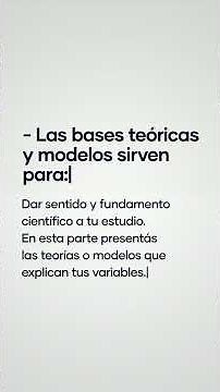 ¿Qué va en el MARCO TEÓRICO de tu tesis? 📝 (3 puntos clave)