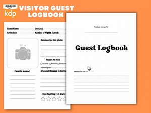 Printable Visitor Log, Visitor Sign in Sheet, Visitor Logbook, Visitor Tracker Template, Visitor Book With Comments, Guest Log Book - Etsy UK