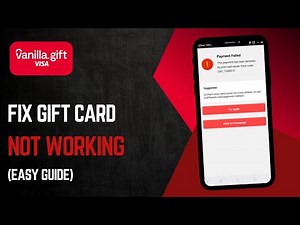 How To Fix Vanilla Gift Card Not Working | A System Error Has Occurred Vanilla Gift Card