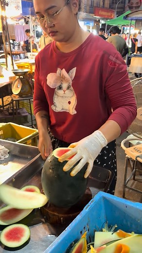 1.6K views · 15 reactions | Amazing Woman Watermelon Cutting Skills | Cutertainment | Facebook