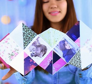 41K views · 679 reactions | DIY Handmade Zig Zag Mini Photo Album...