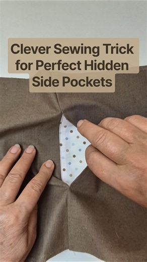 Quick & Easy Way to Sew a Side Seam Pocket! #sewing #sewinghacks #sewingtips #sewingtutorial #diy