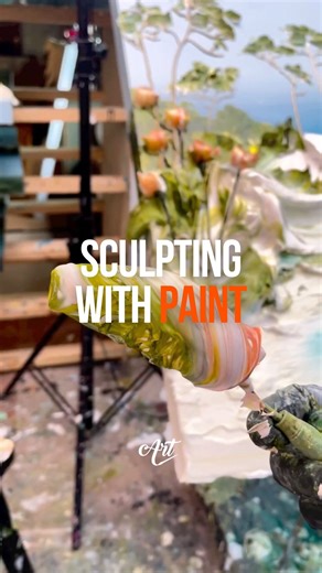 Introducing Justin Gaffrey — a self-taught artist who paints with a sculptor’s touch, using thick layers of acrylic paint to create bold, textured works that leap off the canvas. His signature impasto style transforms forms into three-dimensional worlds that just graze the sculpting world. Artist: @justingaffrey 💌 We also run a free newsletter where we share weekly art discoveries and hidden gems. Check the link in our bio to join. #art #painting #impasto #sculpting | Art Daily Dose Originals