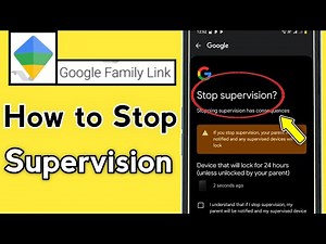 Google Family Link | How to Stop supervision ? ( Educational)