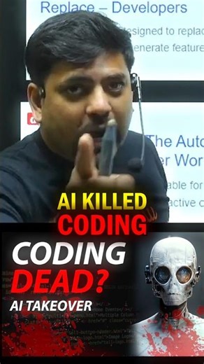 AI KILLED CODING? 😱💻 | The Truth No One Told You! #harshsir #aivscoding #coding #VED #shorts