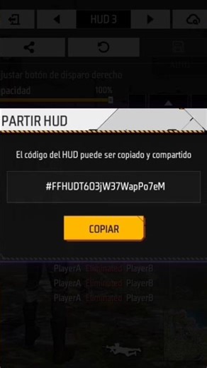 código de hud freestyle #freefire #freestyle